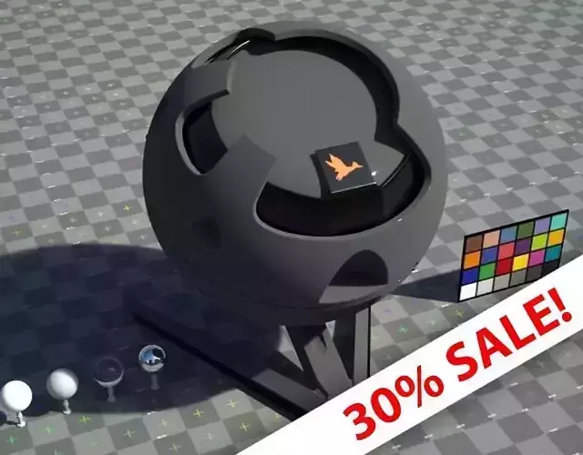 Rubber material - easy change to any colour -  VRay shader