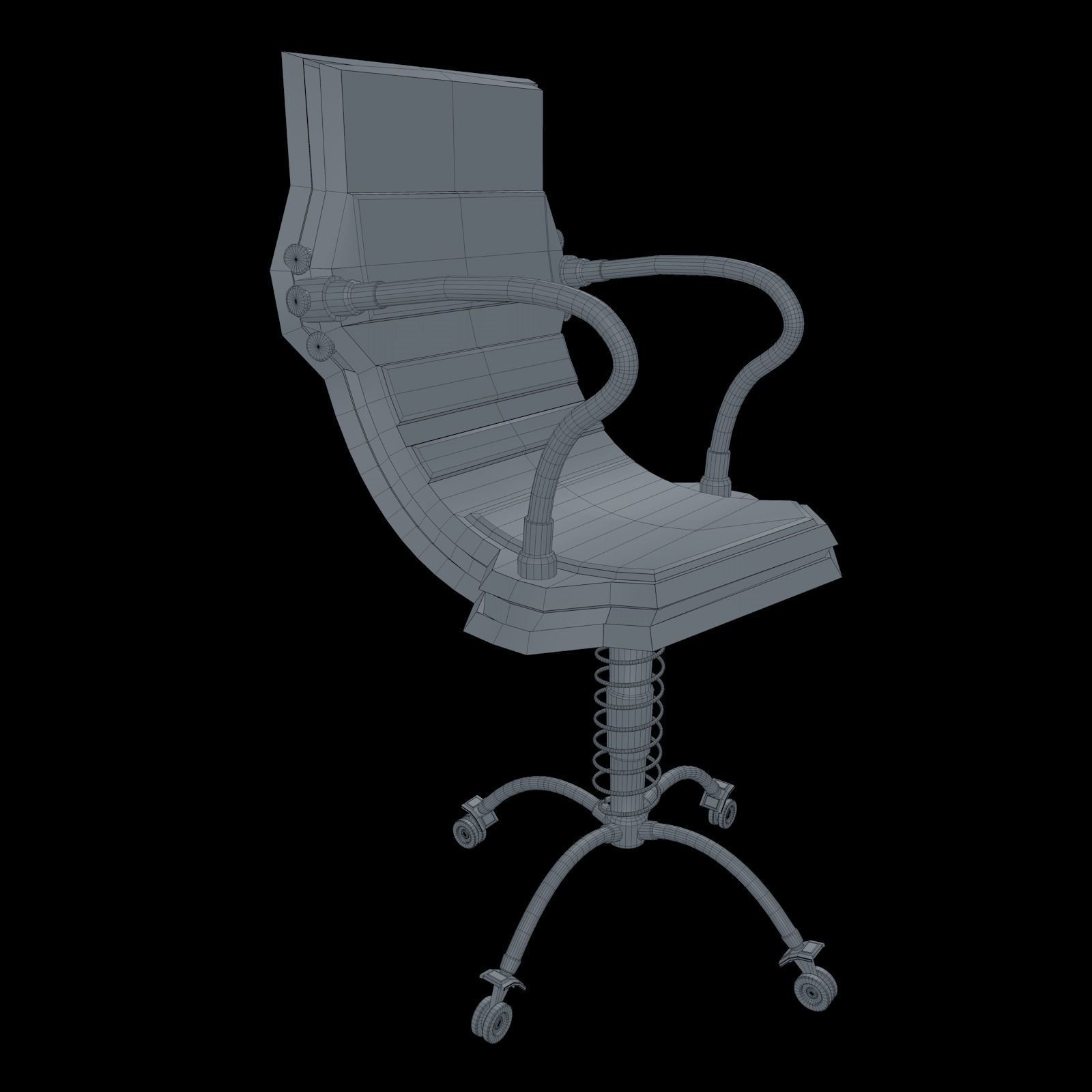 Sci Fi Chair 3D model_12