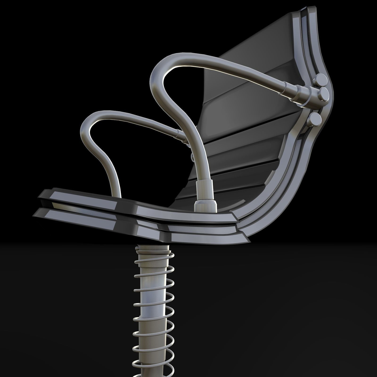 Sci Fi Chair 3D model_9
