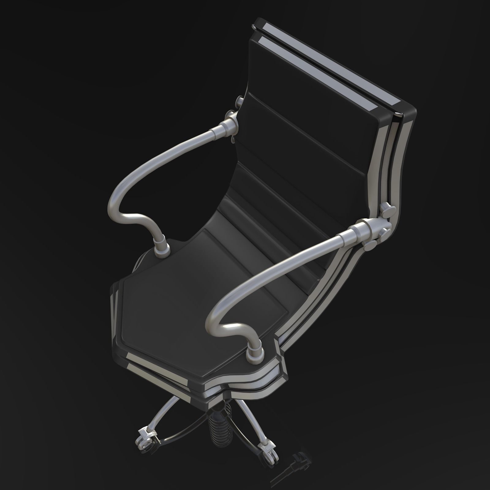 Sci Fi Chair 3D model_6