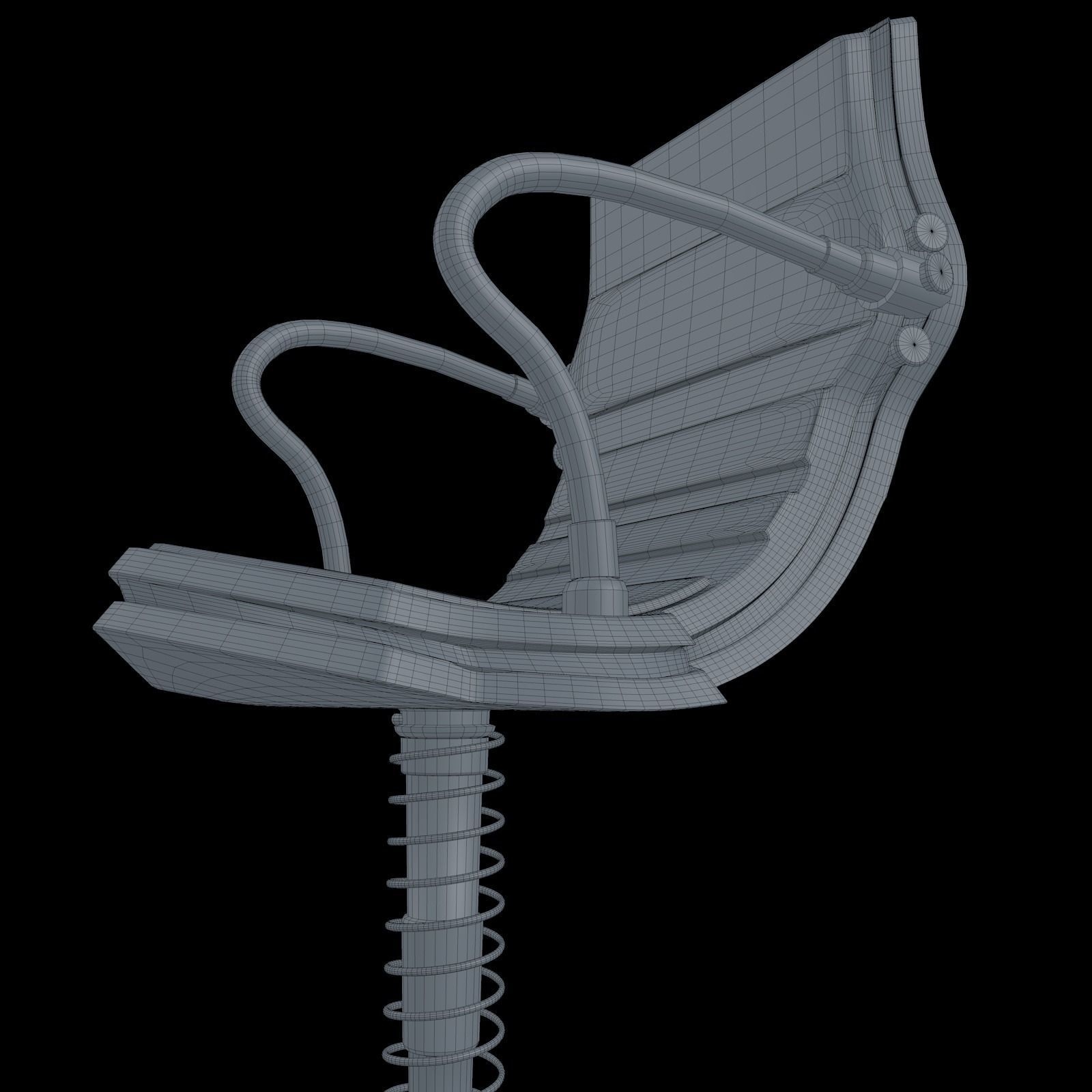 Sci Fi Chair 3D model_25