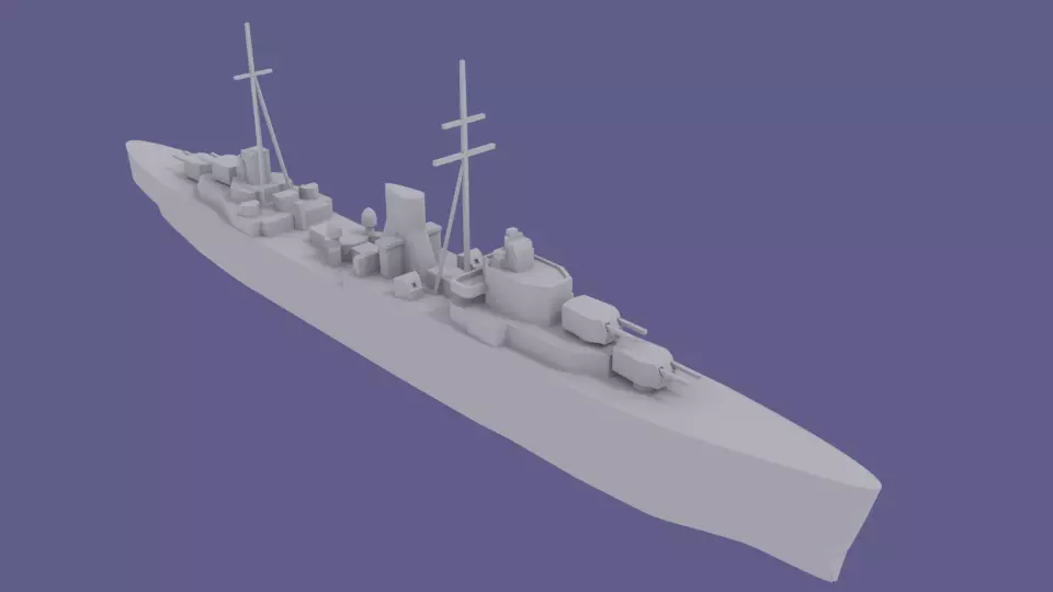 HMS Ajax 3D print model