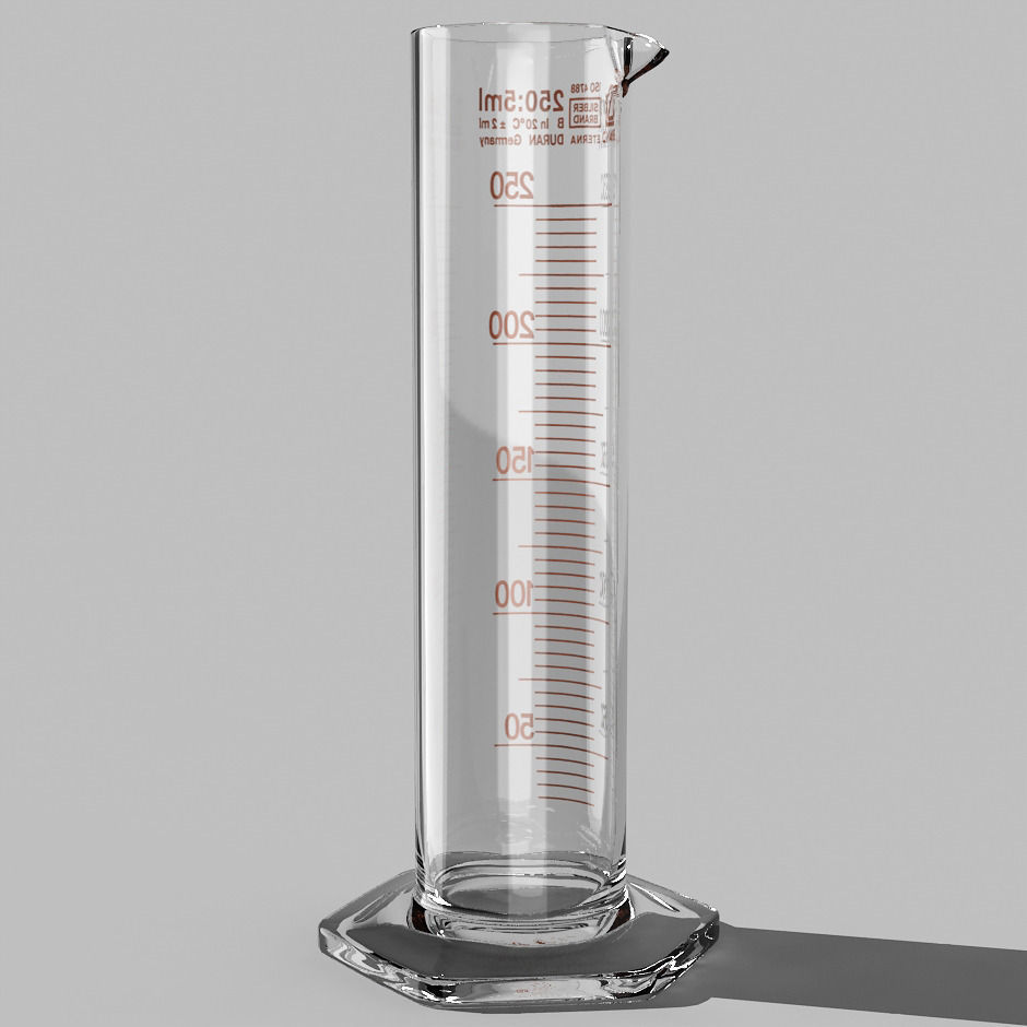 Graduated cylinder 3D model_3
