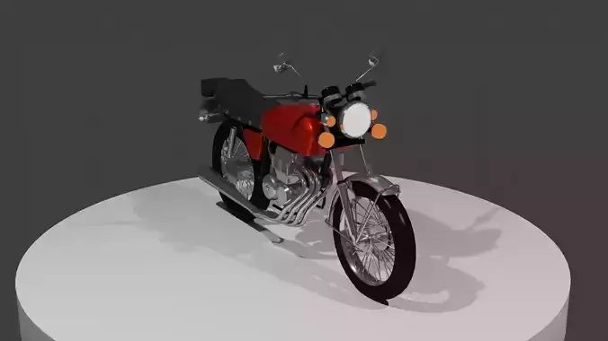Motorcycle orange