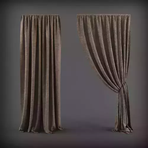 Curtain 3D model 9