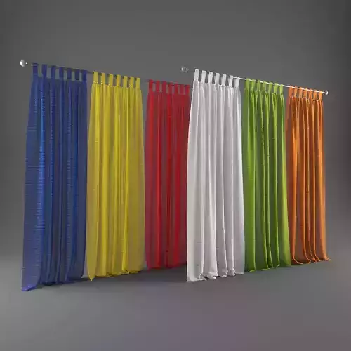 Curtain 3D model 10