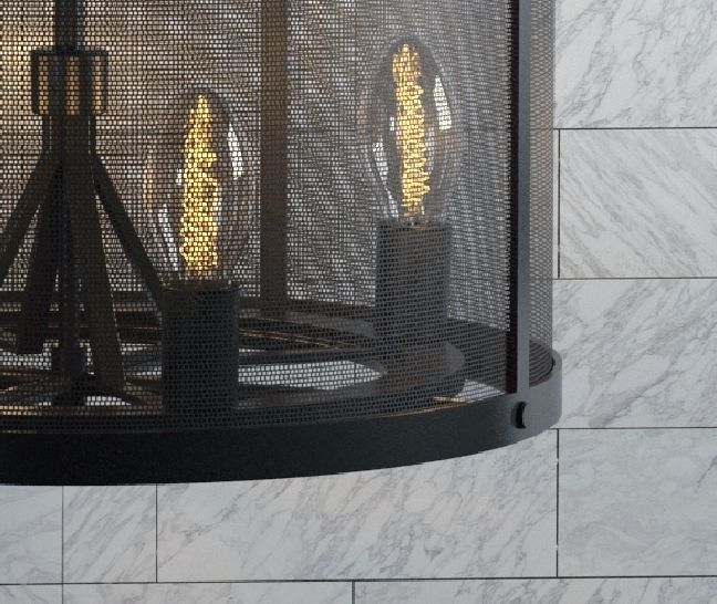 Chandelier Loft Design 3D model_3