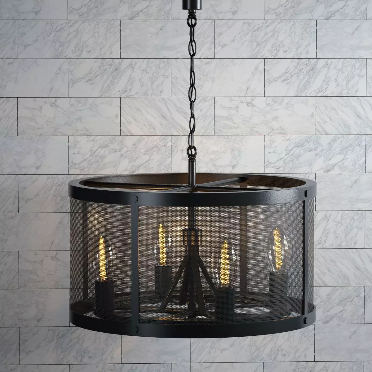 Chandelier Loft Design 3D model_0