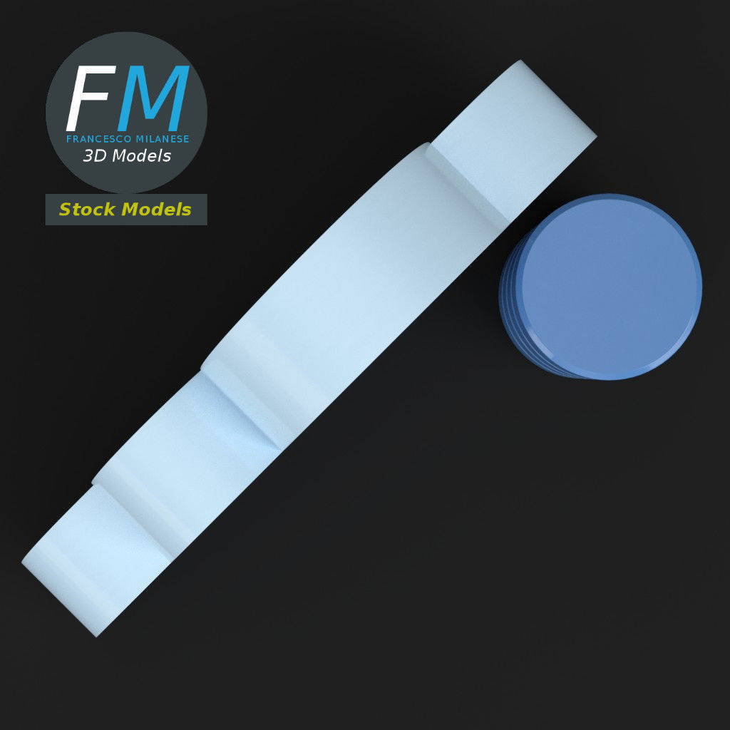 Cloud storage icon 3D model_6