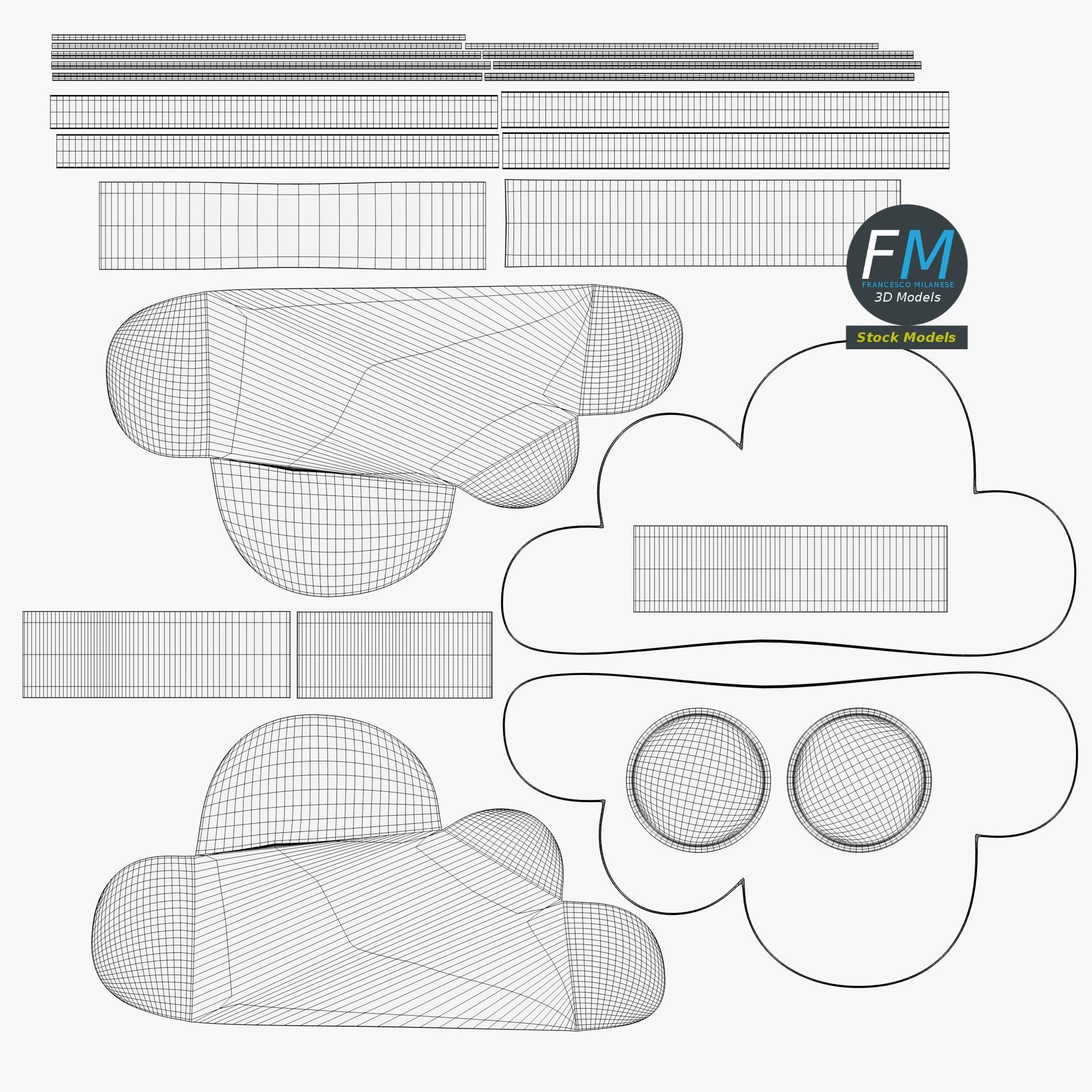 Cloud storage icon 3D model_11