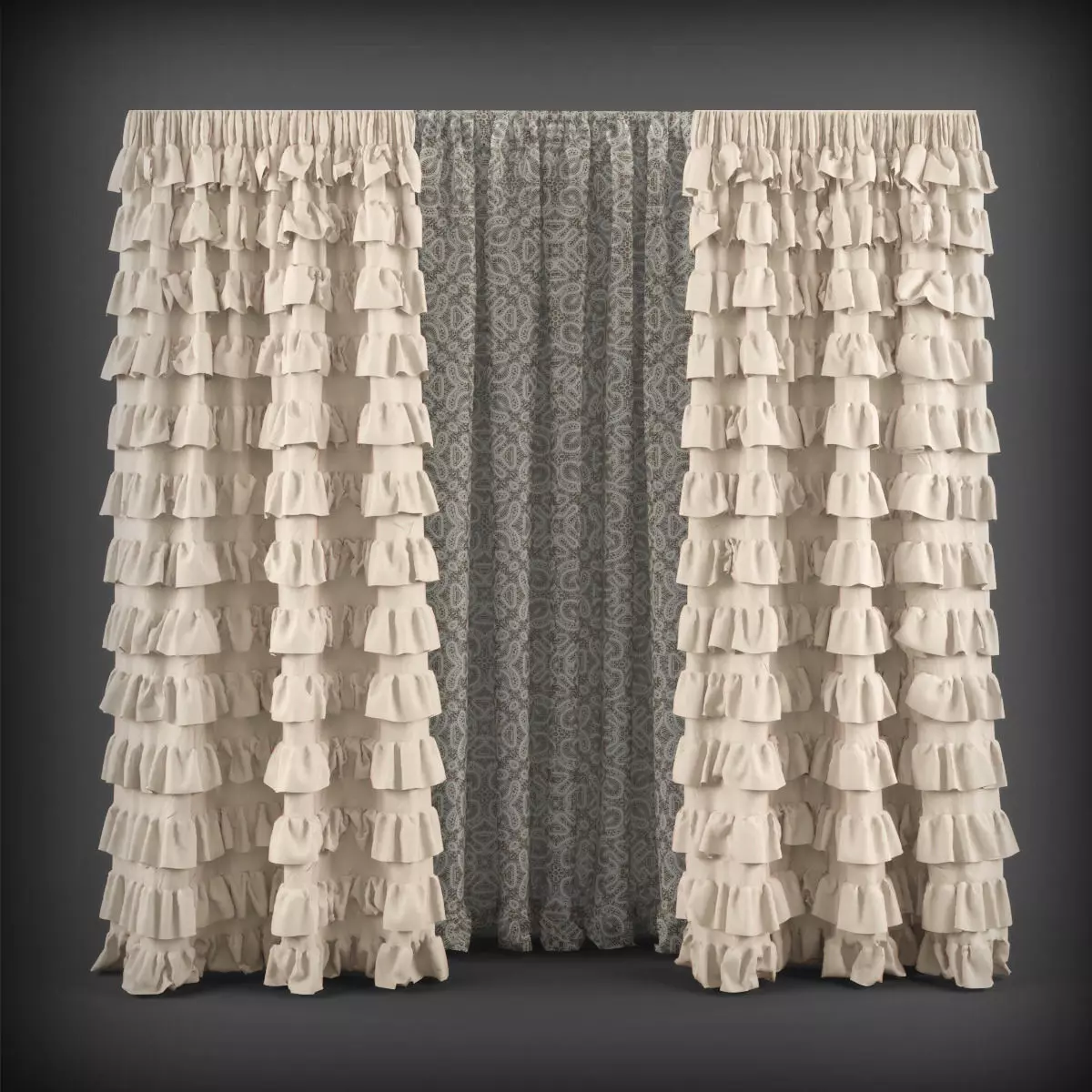 Curtain 3D model 16 3D model_0