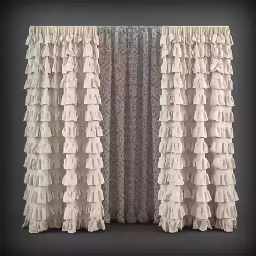 Curtain 3D model 16 3D model