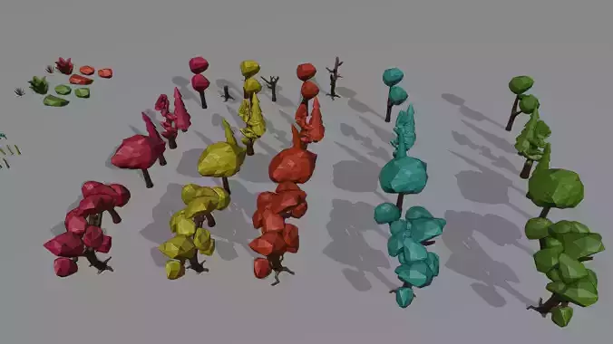 Low Poly Game Ready Forest Pack
