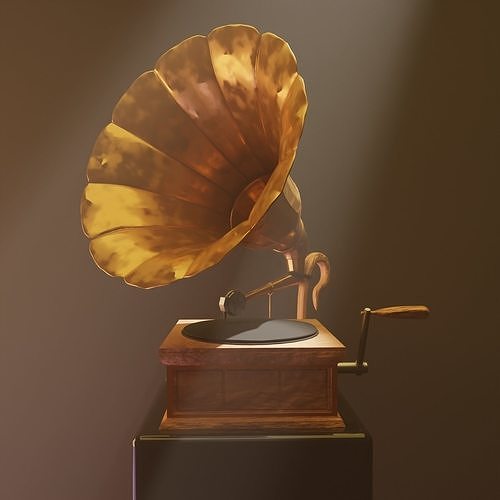 Gramophone 3D model