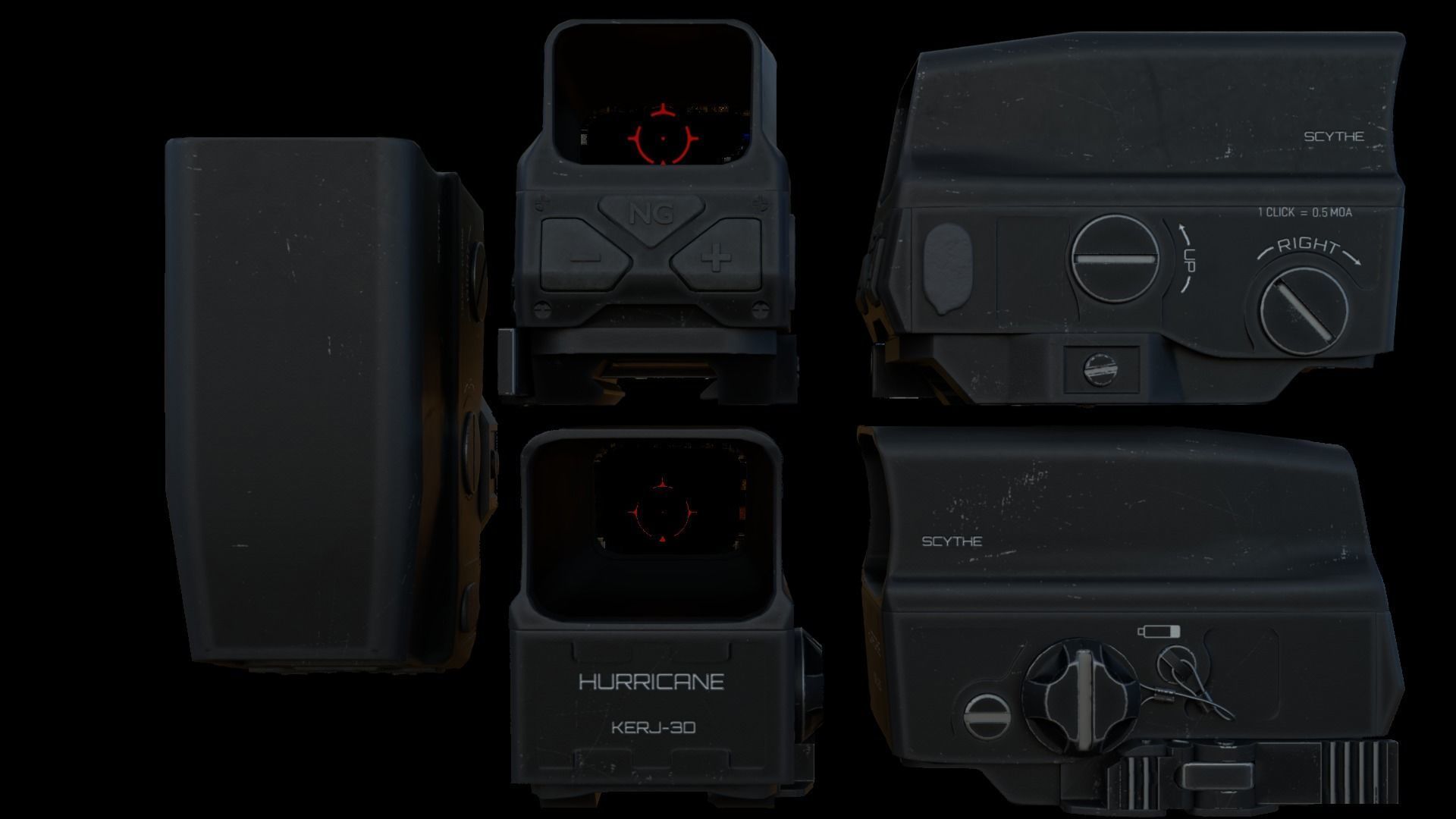 Modular Bullpup Rifle-Carbine Variant Low-poly 3D model_45