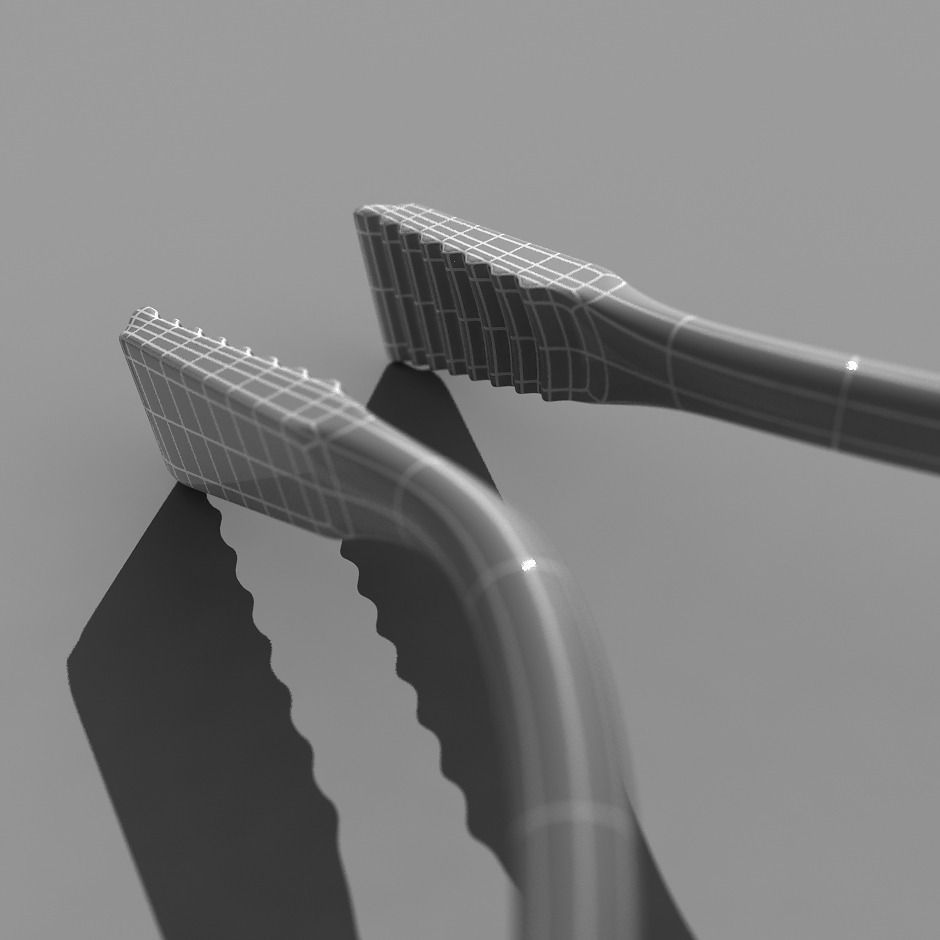 Tongs scissors 3D model_3