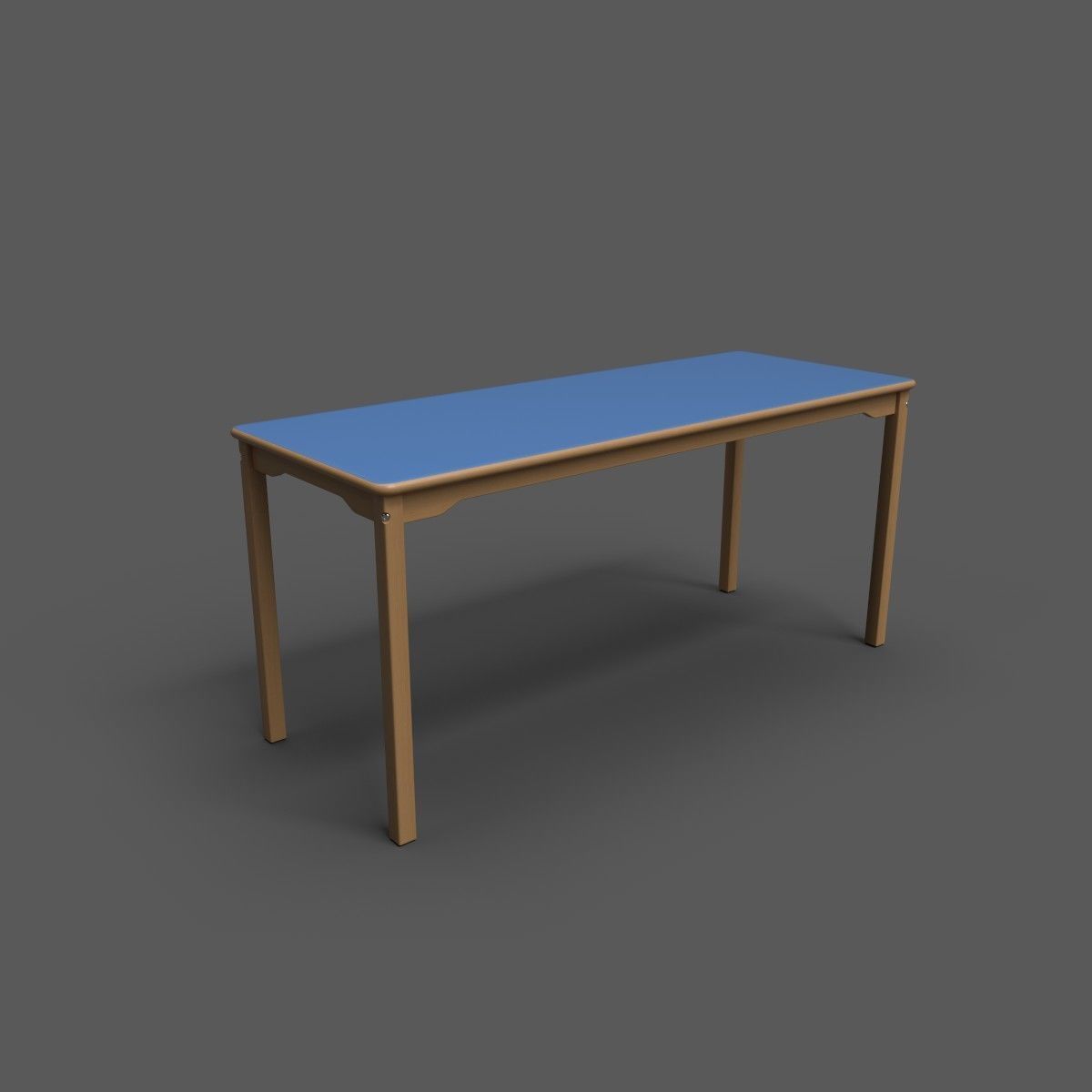Laminate Kids Table Low-poly 3D model_5