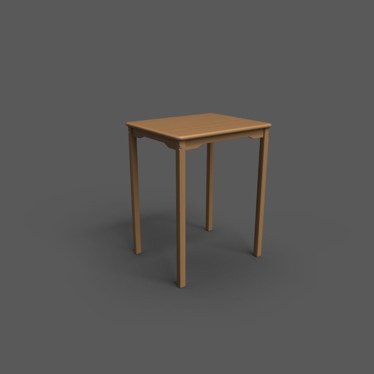 Laminate Kids Table Low-poly 3D model_6