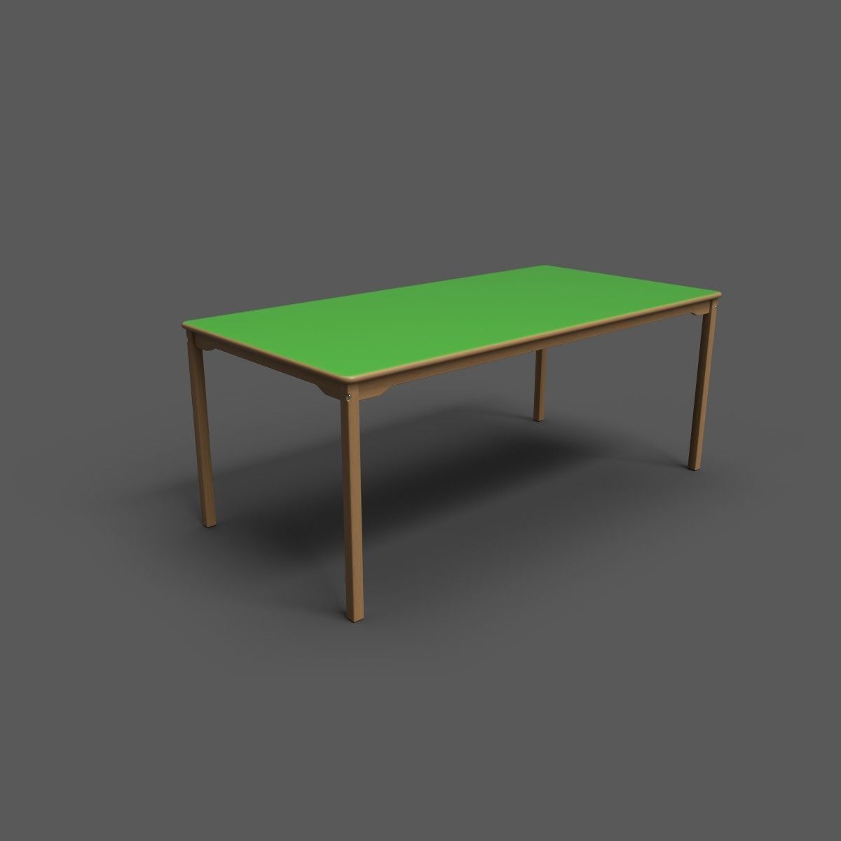 Laminate Kids Table Low-poly 3D model_12