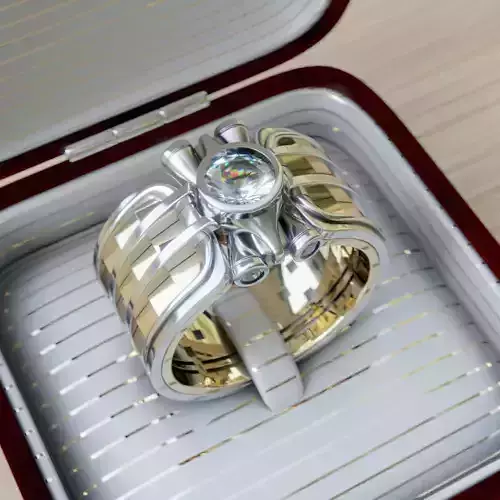 Ring with many parts