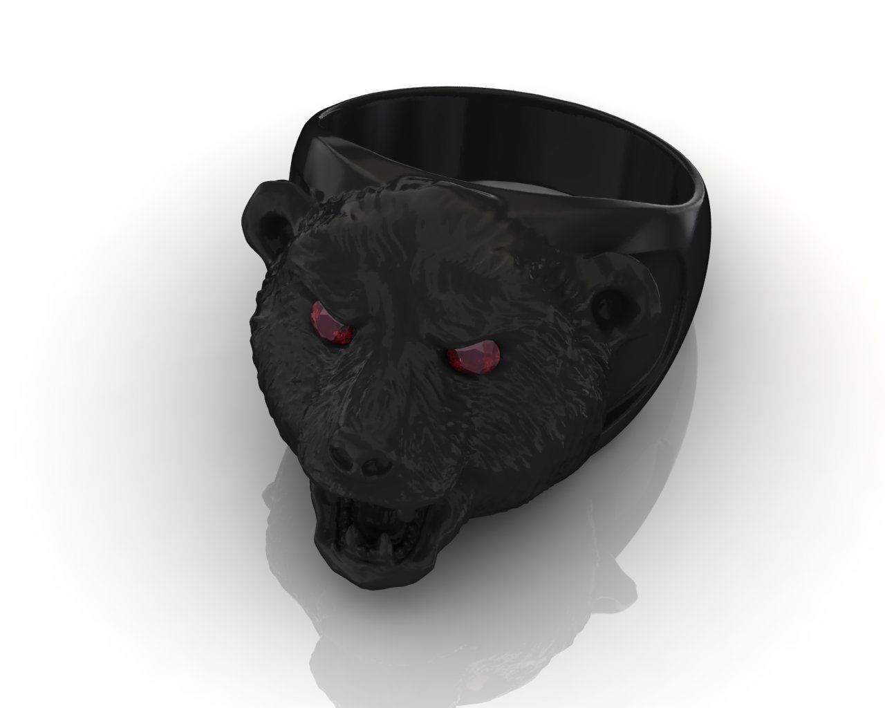 Bear Ring Free 3D print model_2