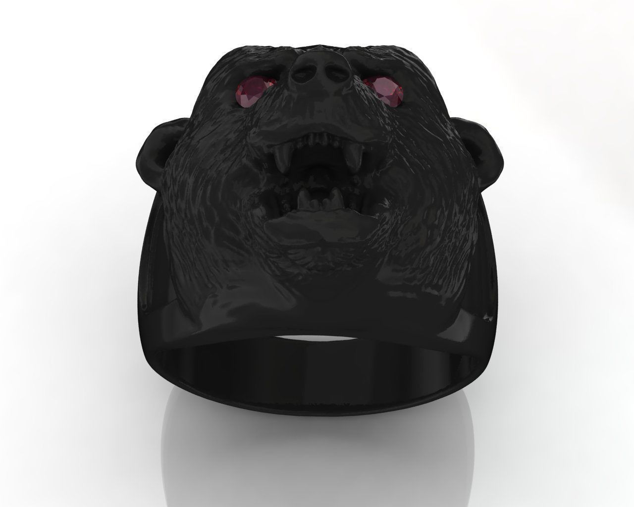 Bear Ring Free 3D print model_1