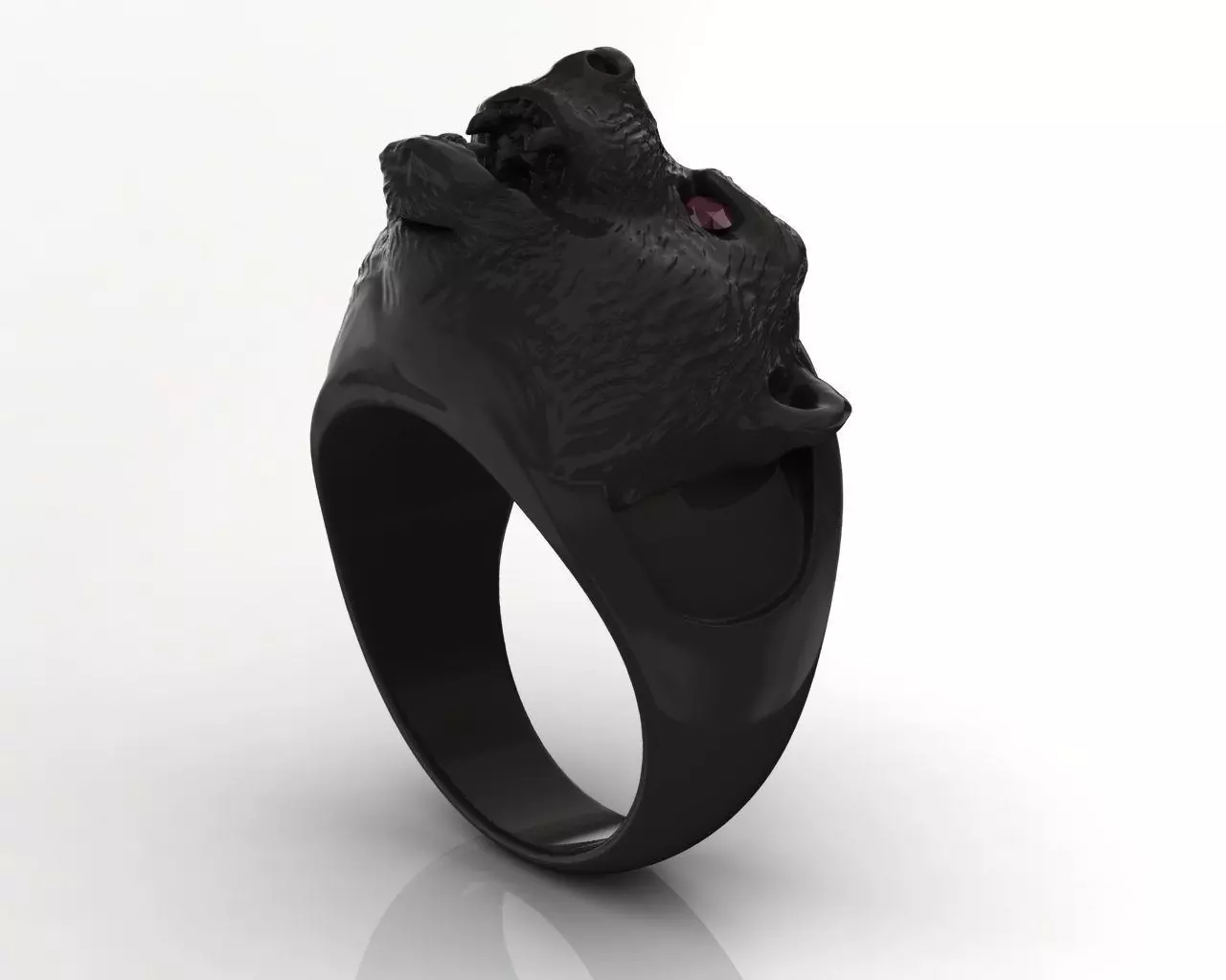 Bear Ring Free 3D print model_0