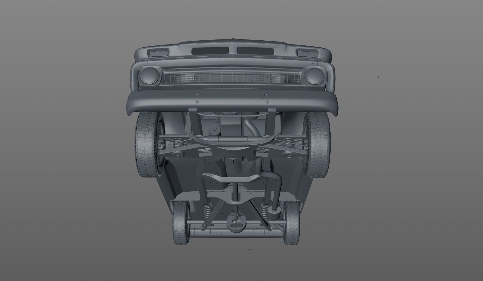 CHEVY C10 PANEL TRUCK 1966 3D model_17