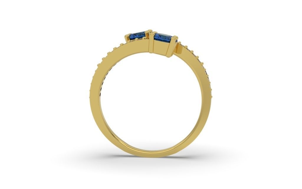 Ring Clean Round Double - Jewelry 3D - AN-46 3D print model_14