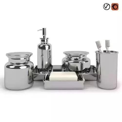 Restoration Hardware Pharmacy Metal Bath Accessories