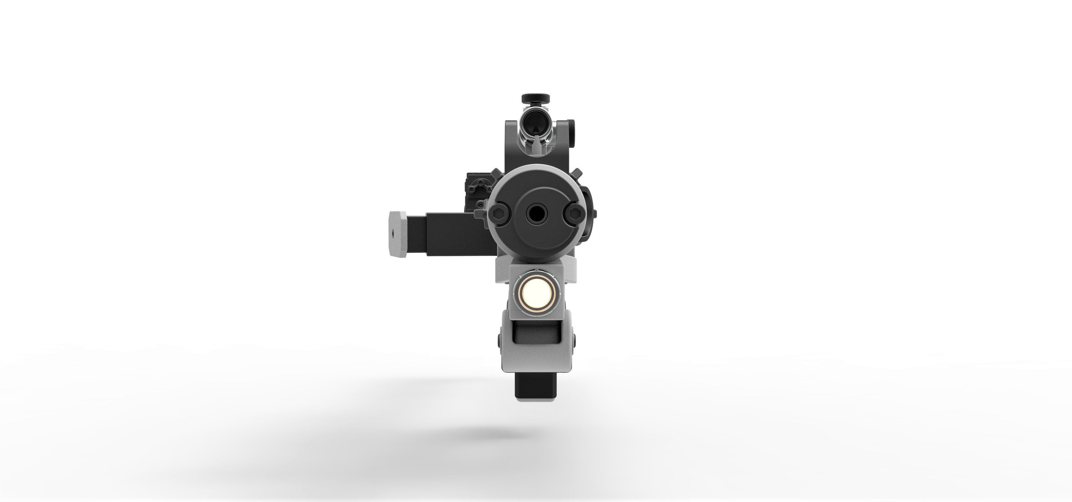 Blaster rifle F-11D with stock from Star Wars The Force Awakens 3D model_5