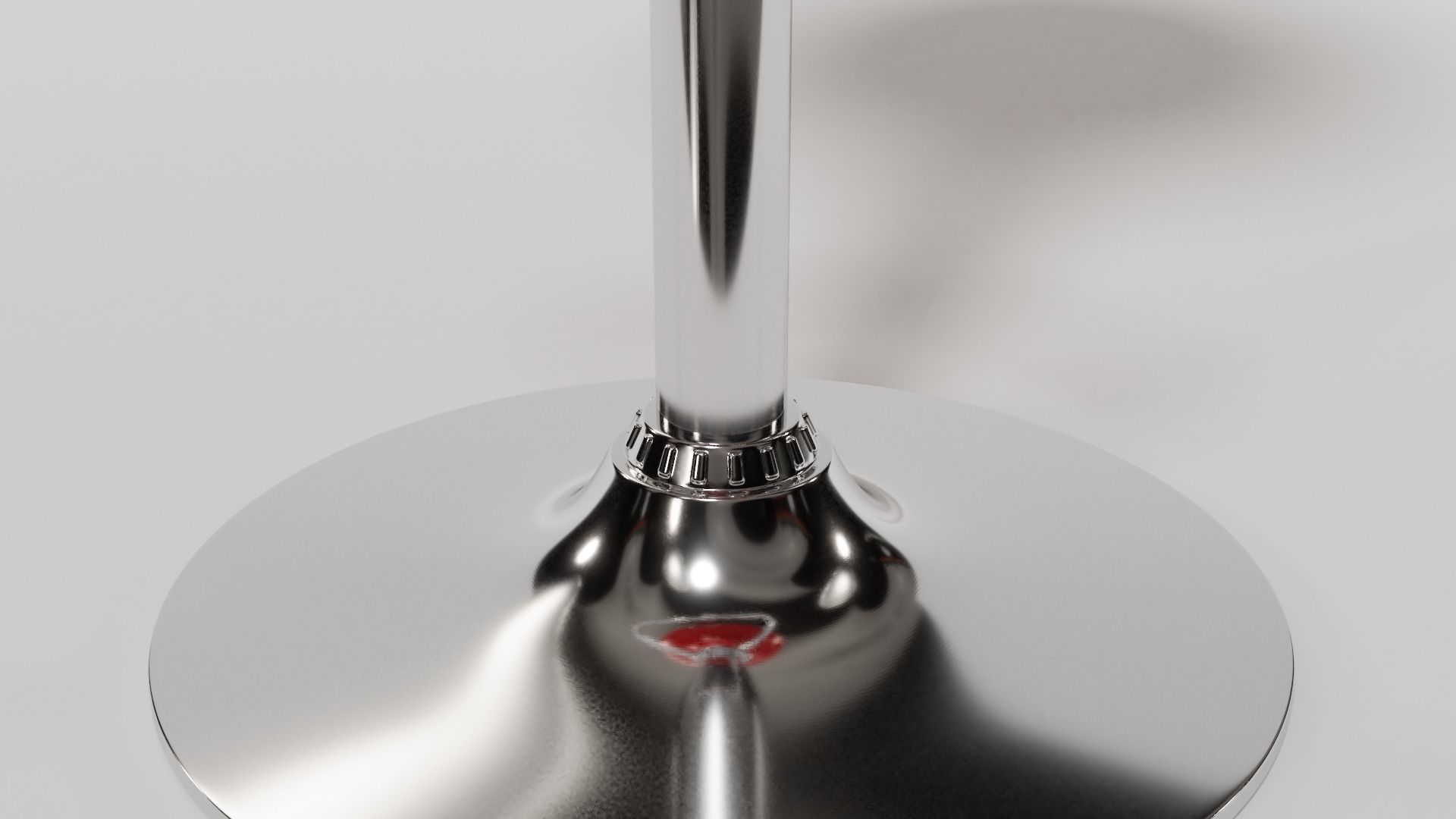 Red Barstool 3D model_3