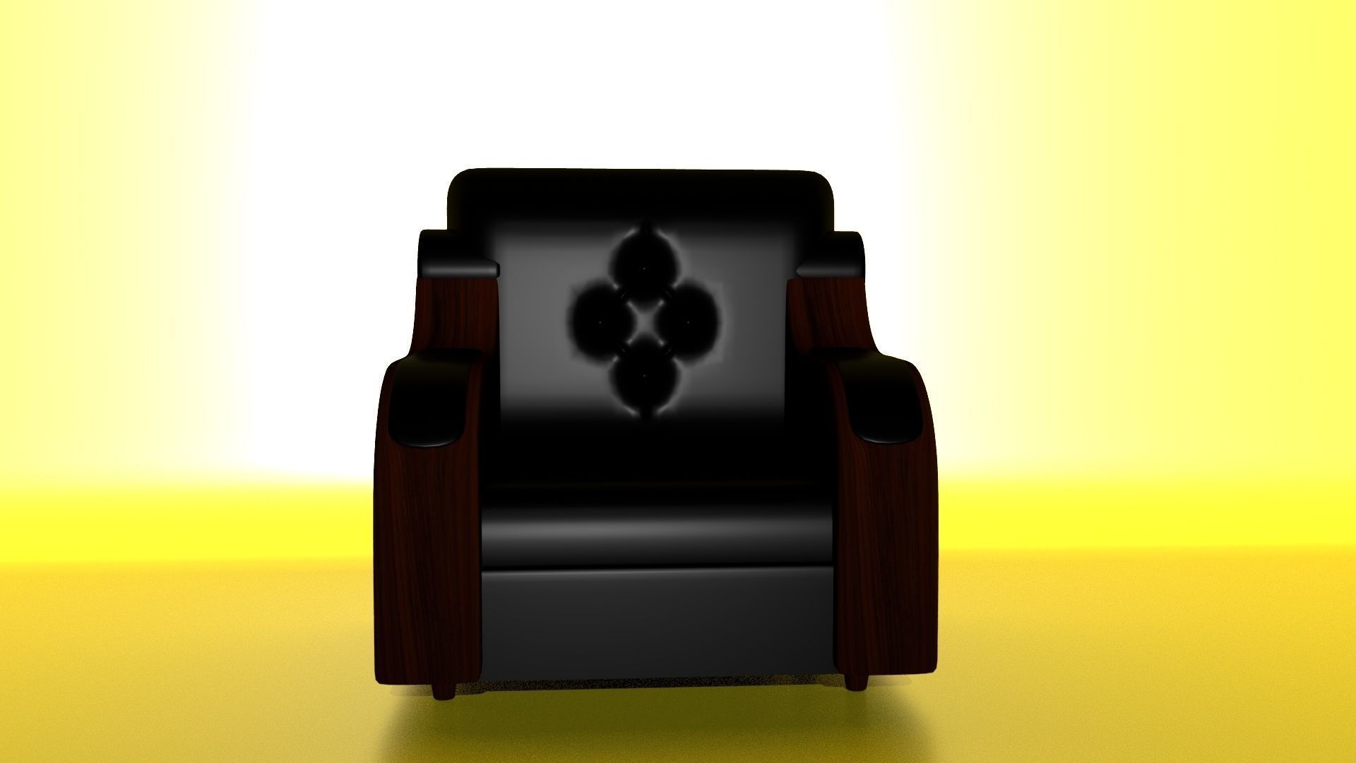 Single Seater Sofa 3D model_2