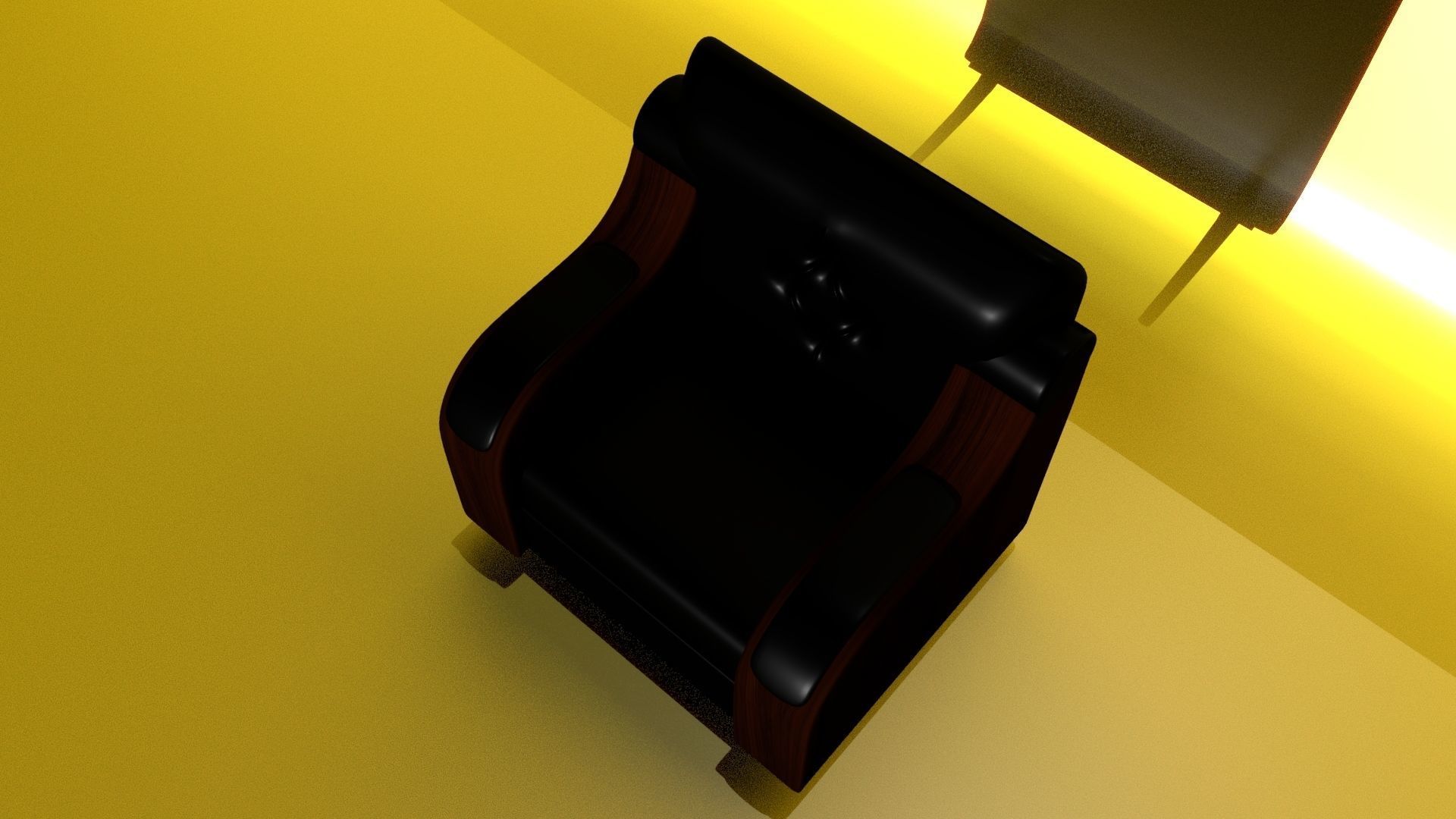 Single Seater Sofa 3D model_1