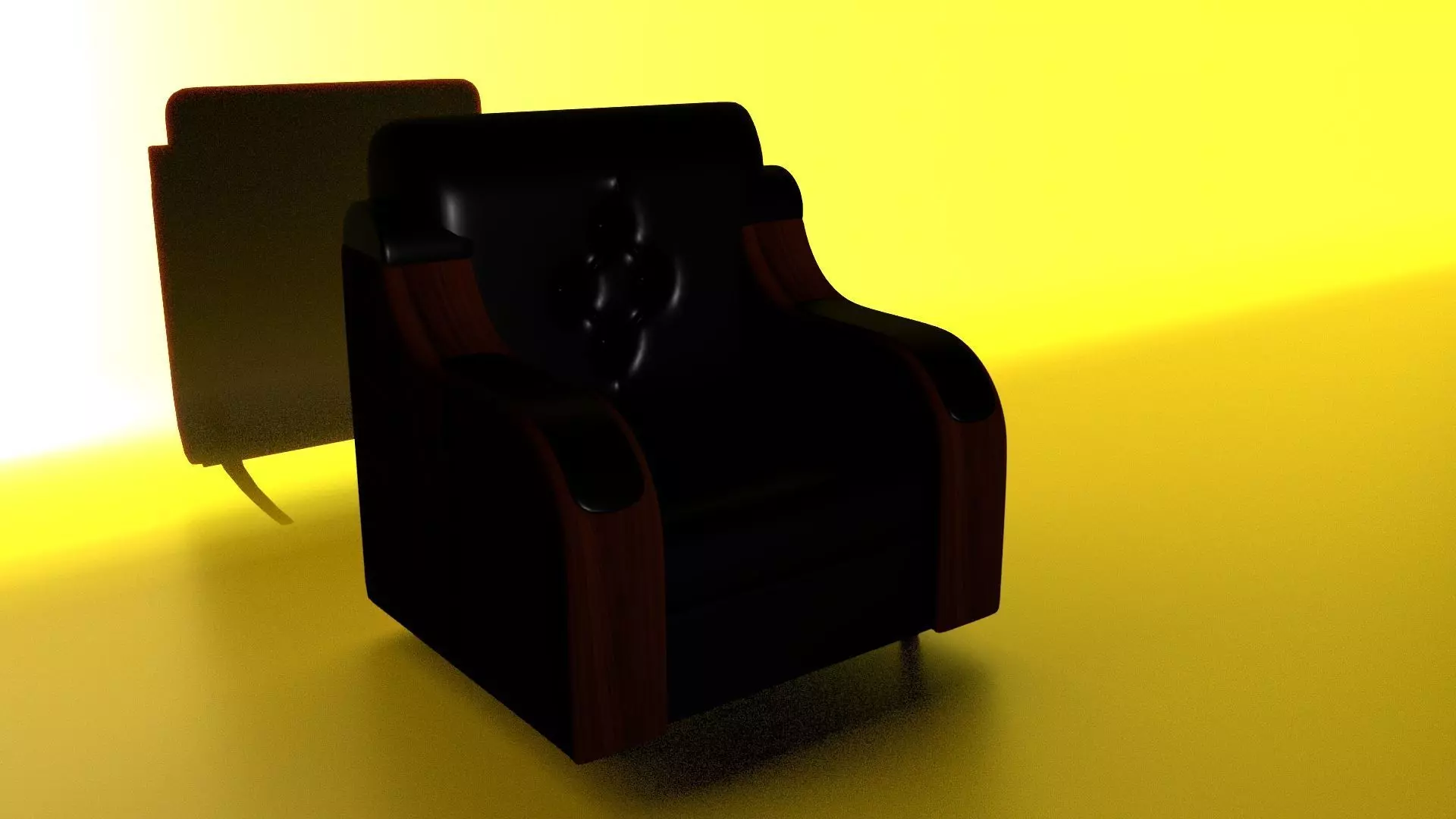 Single Seater Sofa 3D model_0
