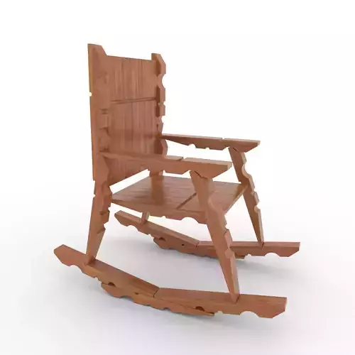CLOTHESPIN CHAIR Low-poly 3D model