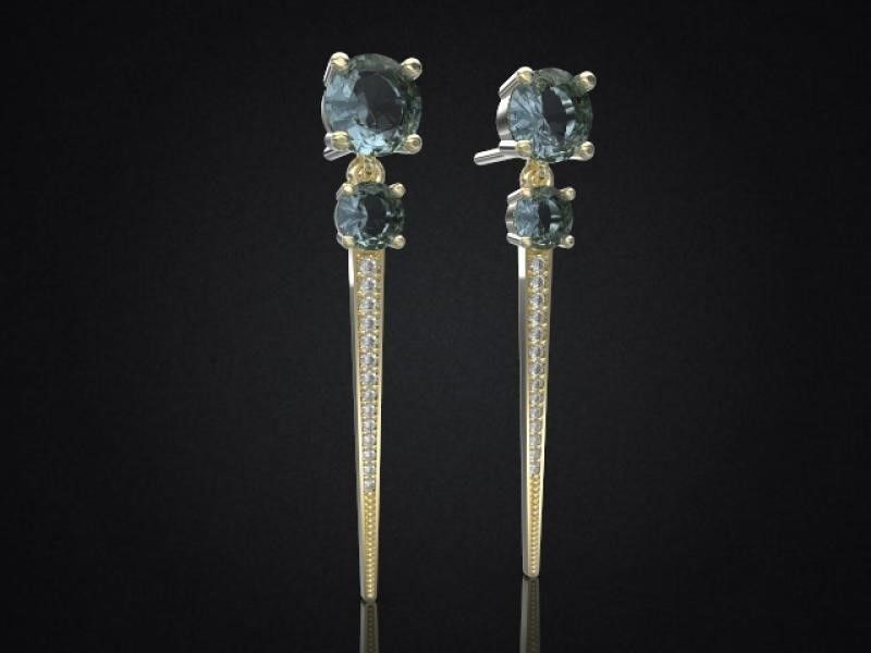 Earrings Clean Round Double 3D print model_8