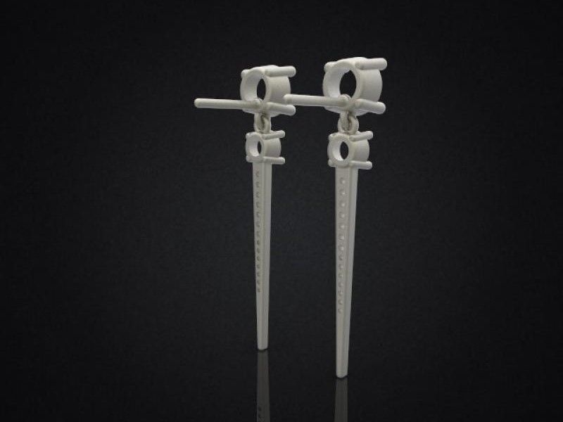 Earrings Clean Round Double 3D print model_18