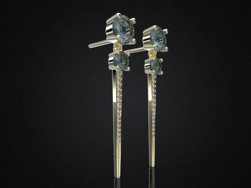 Earrings Clean Round Double 3D print model_11