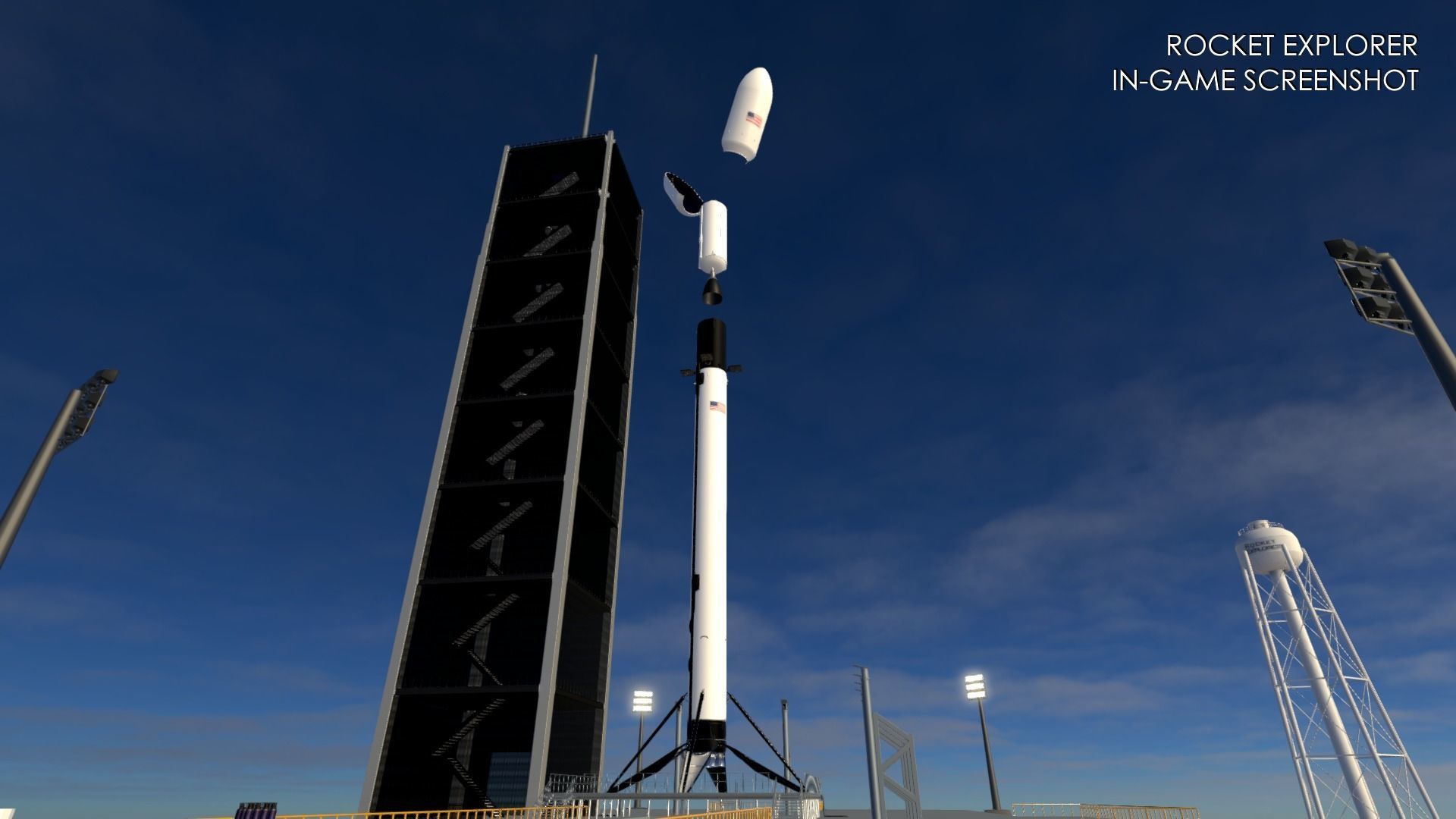 SpaceX Falcon 9 - Block 5 - Rocket Free low-poly 3D model_5