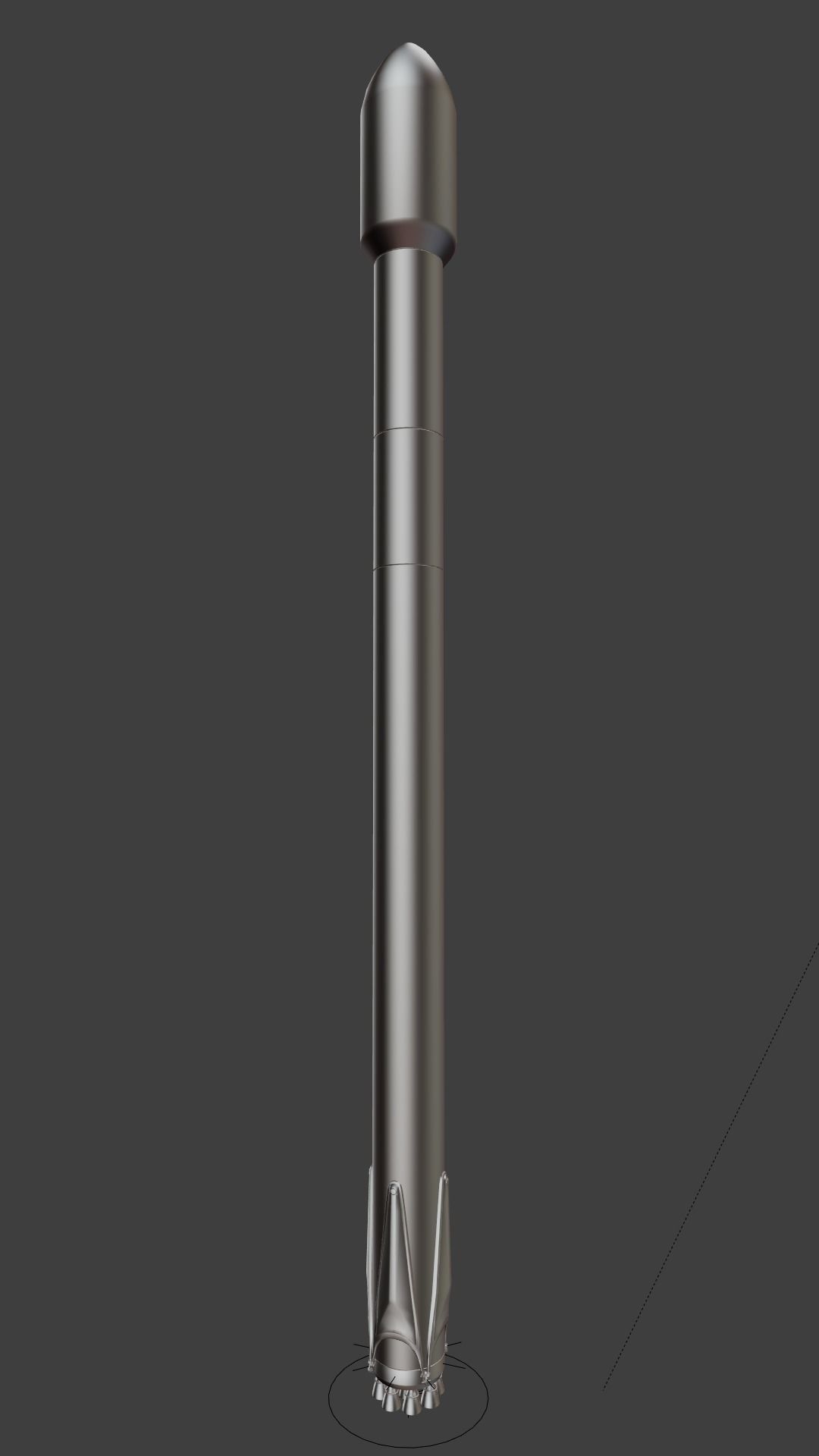 SpaceX Falcon 9 - Block 5 - Rocket Free low-poly 3D model_3