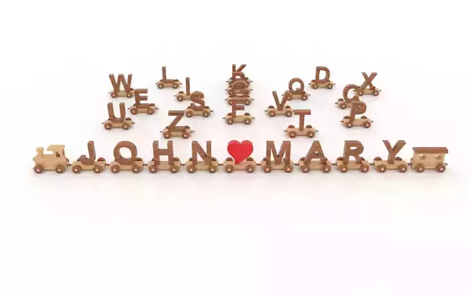 ALPHABET COLLECTION WITH TRAIN