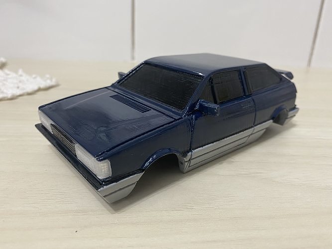 GOL GTI 90s car mini z 98mm 3D print model