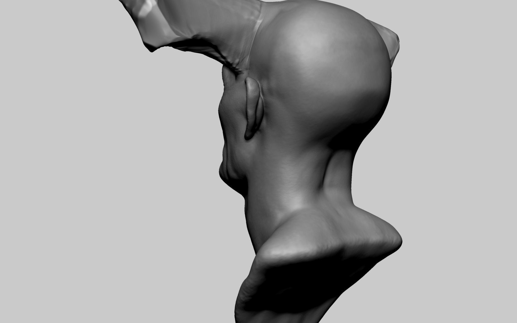 Creature Head v4 3D model_2