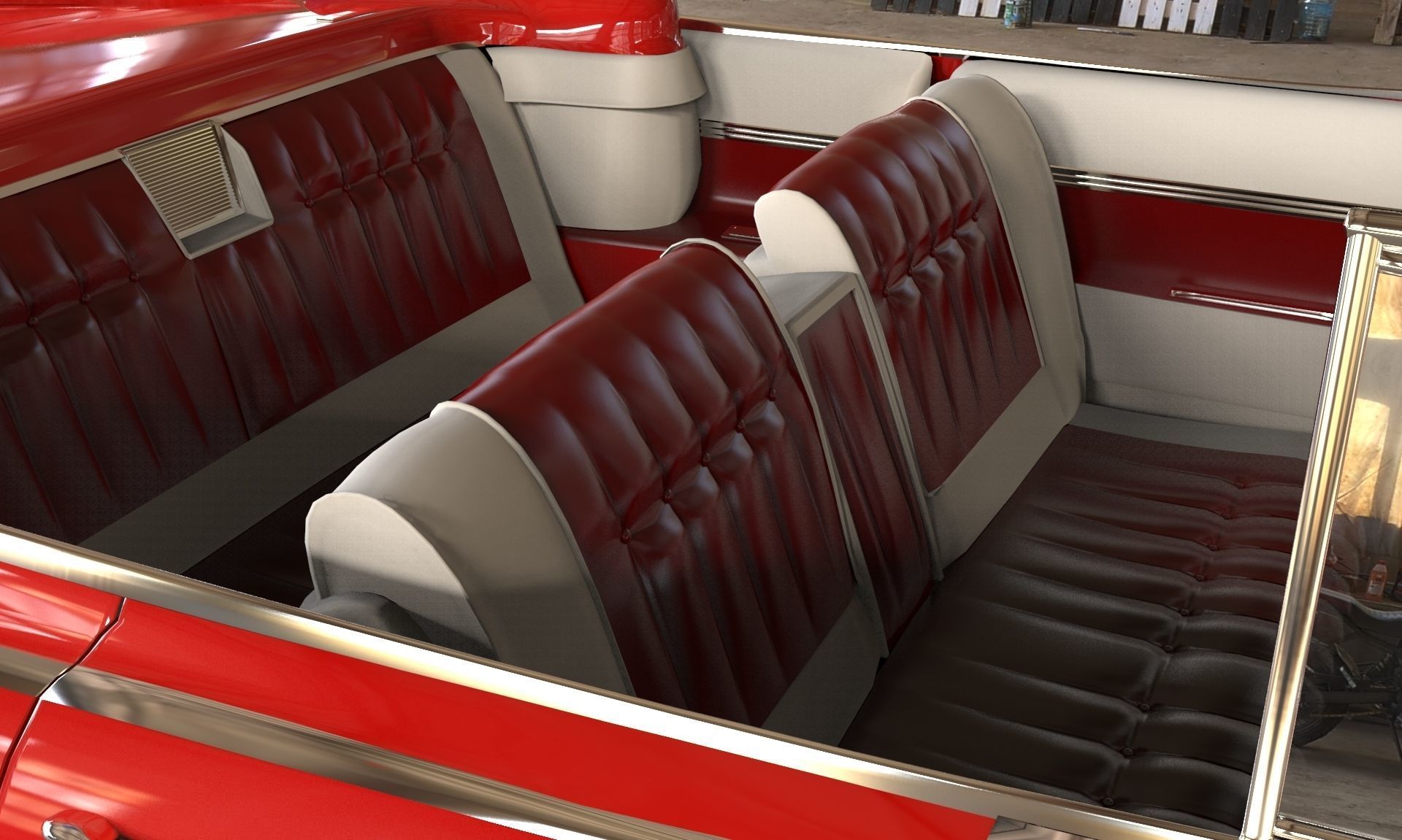 Cadillac Eldorado Biarritz 1959 blender Low-poly 3D model_17