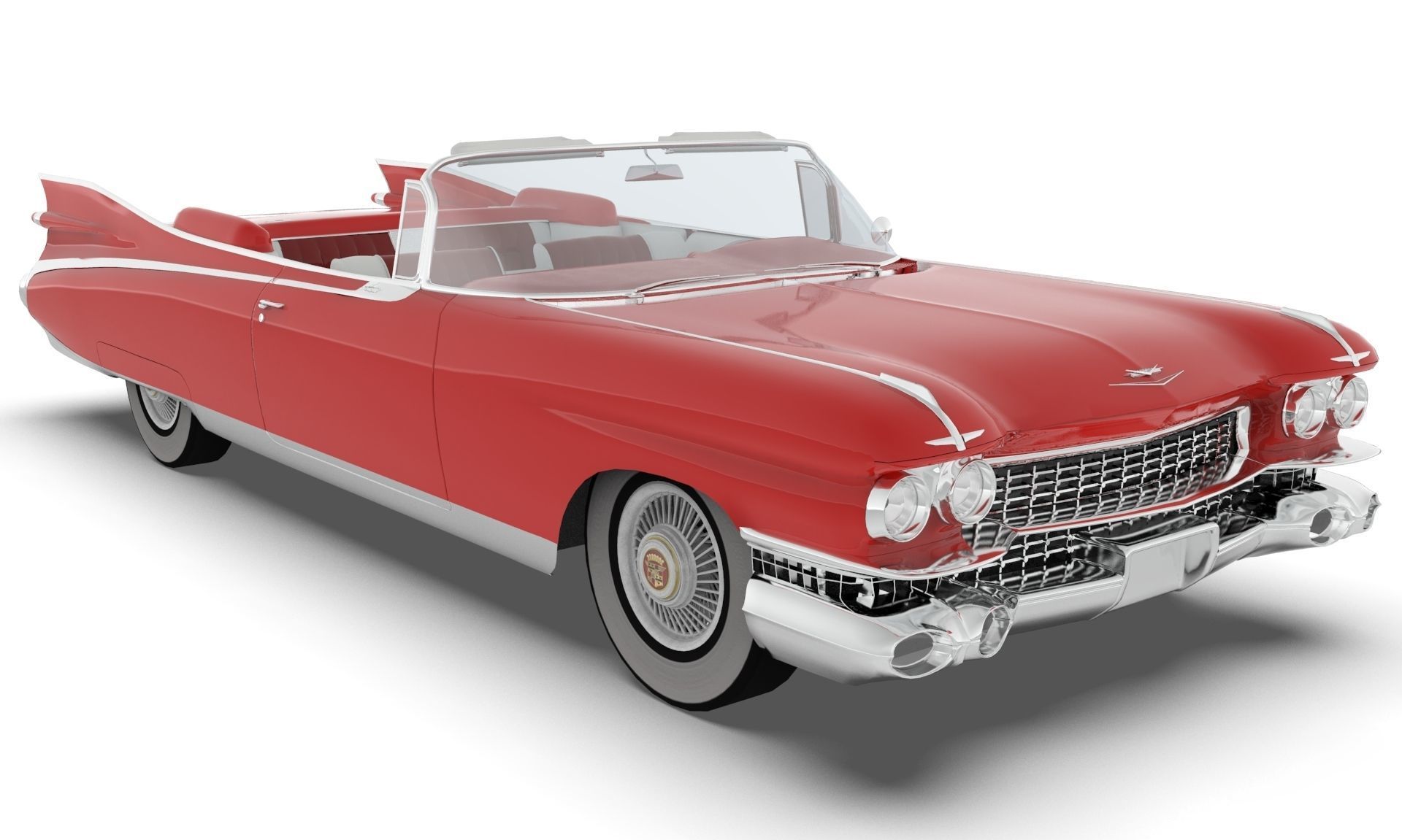 Cadillac Eldorado Biarritz 1959 blender Low-poly 3D model_7