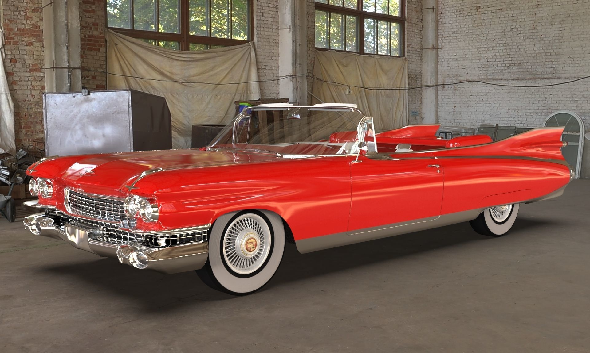 Cadillac Eldorado Biarritz 1959 blender Low-poly 3D model_13