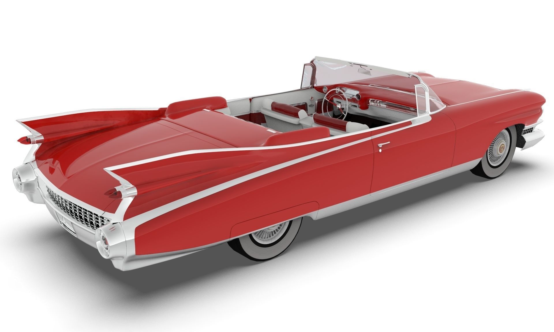 Cadillac Eldorado Biarritz 1959 blender Low-poly 3D model_4