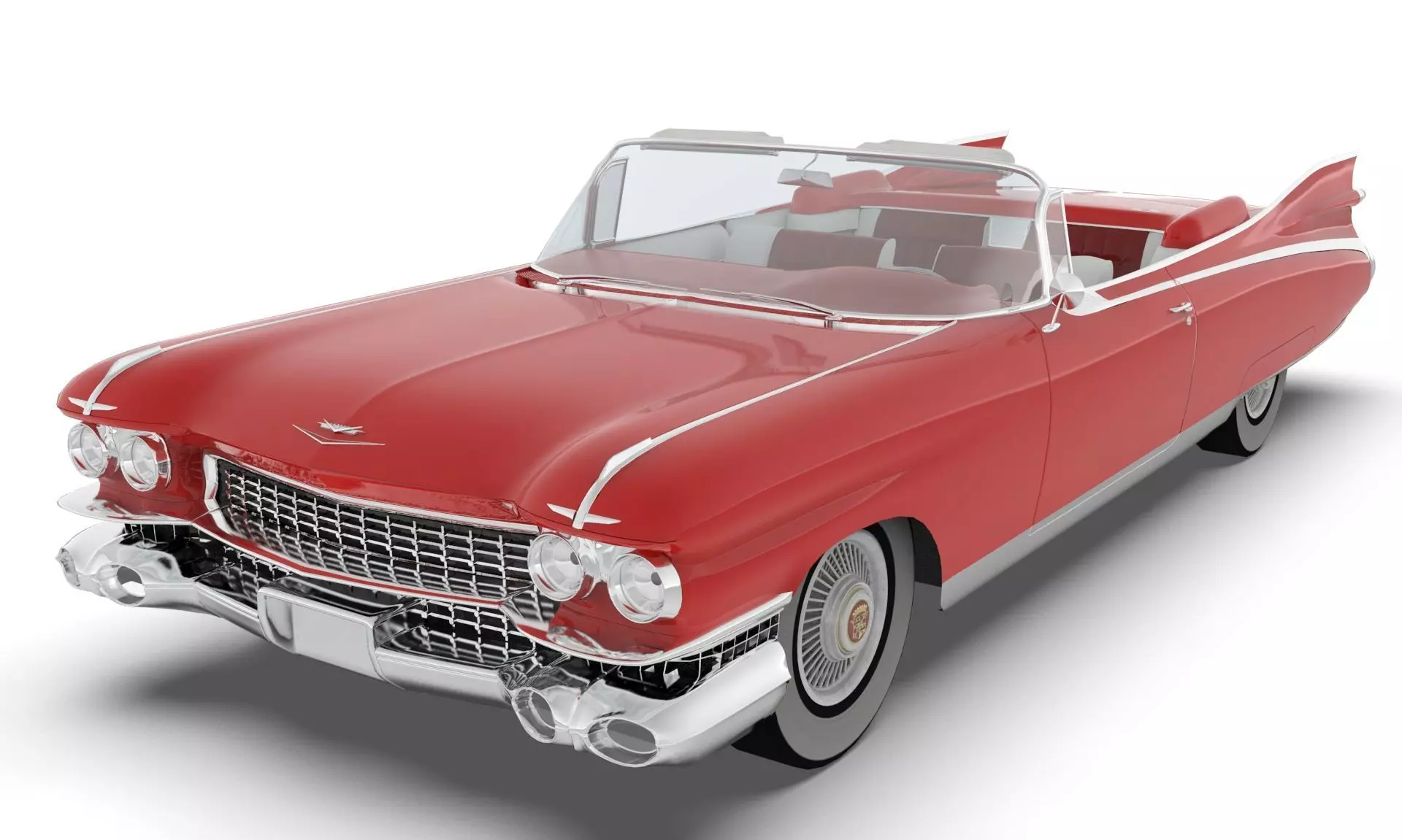 Cadillac Eldorado Biarritz 1959 blender Low-poly 3D model_0