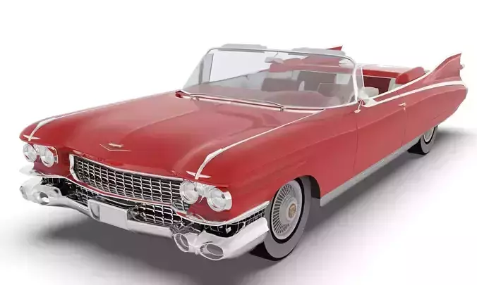 Cadillac Eldorado Biarritz 1959 blender Low-poly 3D model